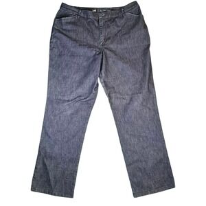 LEE Women's Relaxed Fit All Day Straight Leg Pant‎ Blue Denim Jeans Size 18 M